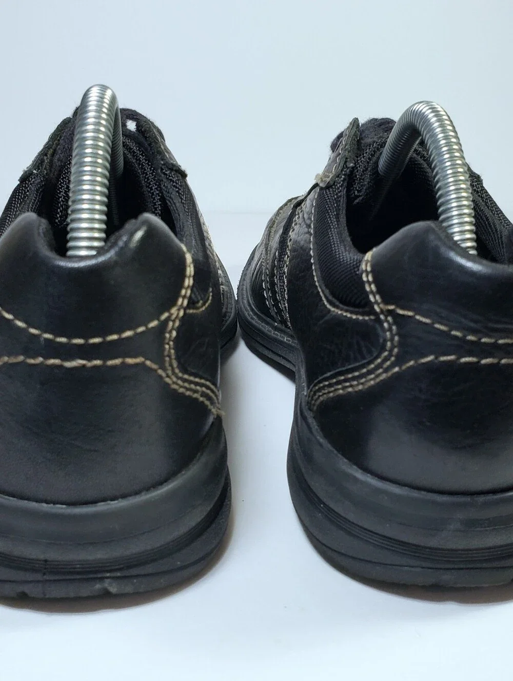 Clark's Mens Black Leather Oxford Shoes Sz 8
